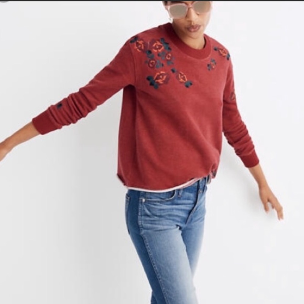 Madewell embroidered sweatshirt